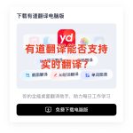 有道翻译能否支持实时翻译？