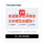 有道翻译支持哪些文件格式的翻译？