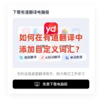 如何在有道翻译中添加自定义词汇？